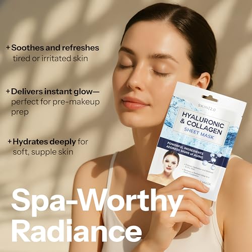 Skin 2.0 Hyaluronic Acid & Collagen Sheet Mask - Hydrating, - Product Imagery