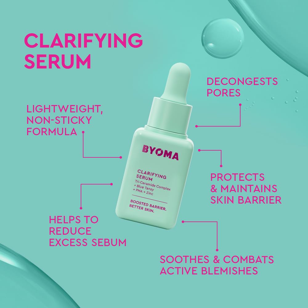 BYOMA So Clear Set with jelly cleanser, clarifying serum, and gel cream for clear, healthy skin.