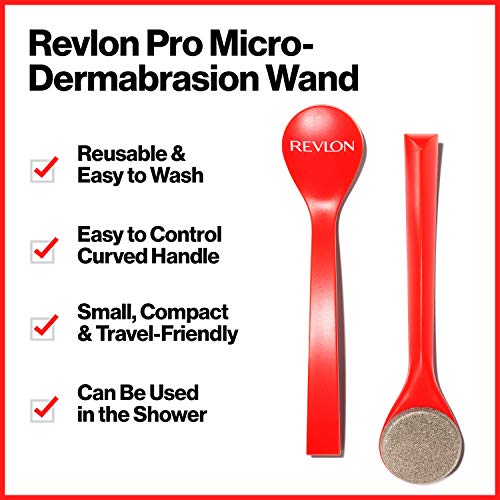 Revlon Microdermabrasion Wand, Red, 1 Count - Product Imagery