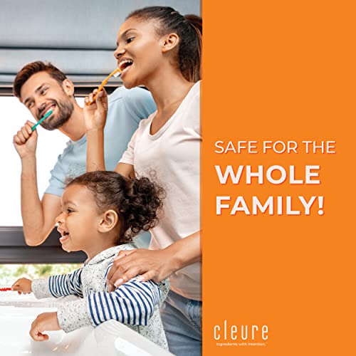 Cleure Fluoride Free Toothpaste, SLS & Mint Free (4oz Tube, 1 Pk) - Product Imagery