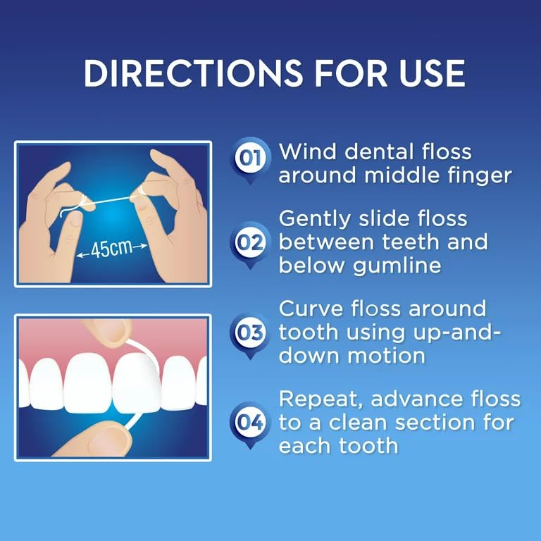 Oral-B Super Floss Pre-Cut Mint Strands,Threaders 50 Count per - Product Imagery