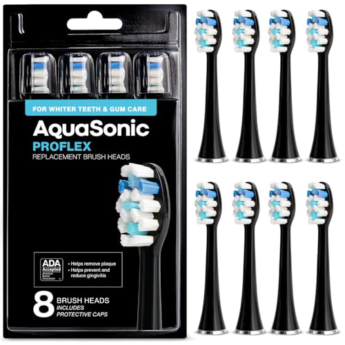 AquaSonic Genuine Proflex Replacement Brush Heads | ADA Accepted - Product Imagery