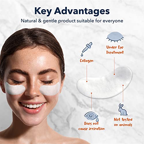 Purederm Collagen Eye Patches for Puffy Eyes, Dark Circles & - Product Imagery