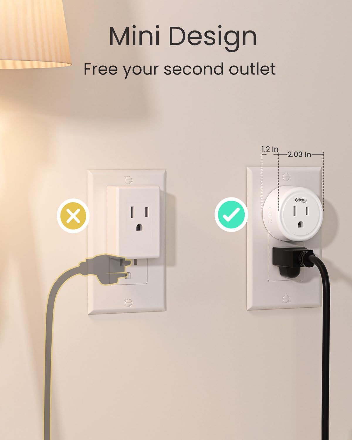 GHome Smart – Outlet Switches on display