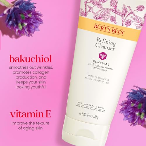 Burt's Bees Renewal Refining Cleanser with Bakuchiol Natural - Product Imagery