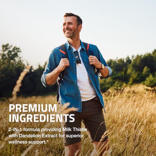 Bronson Milk Thistle Silymarin Marianum & Dandelion Extract, 120 - Product Imagery