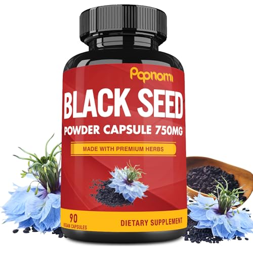 Pure Black Seed Powder Capsules 750mg - Premium Supplement for - Product Imagery