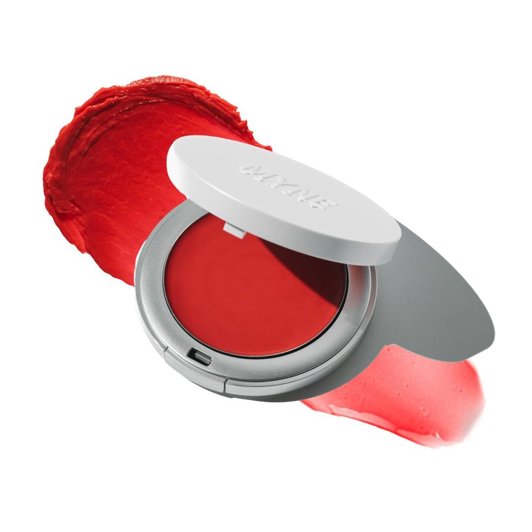 MYNE Beauty Haute Flash Cream Blush & Lip Tint with 5x Magnified Mirror, Hydrating Buildable Face Makeup for All Skin To