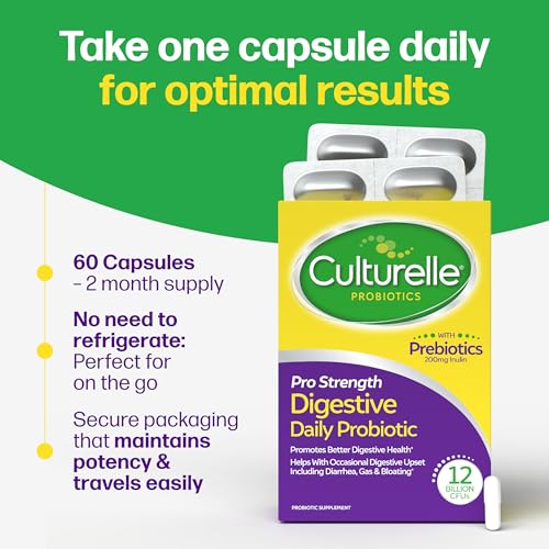 Culturelle Pro Strength Probiotics for Digestive Gut Health*, - Product Imagery