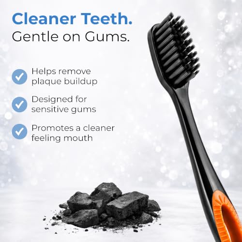 Xlent SMYL Activated Charcoal Toothbrush – Ultra Soft Tapered - Product Imagery