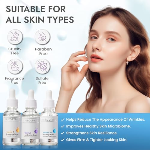 The Ageless Beauty Kit- Retinol Serum, Vitamin C Serum, and - Product Imagery