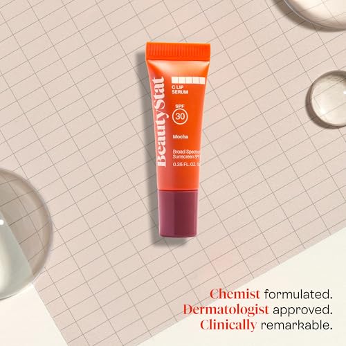 BeautyStat Vitamin C Mineral Lip Serum SPF 30, Peptide Hydration - Product Imagery