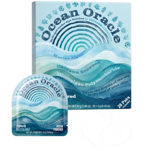 TINTARK Ocean Oracle Hydrating Hydrogel Eye Patches, 28 Pairs – Unscented
