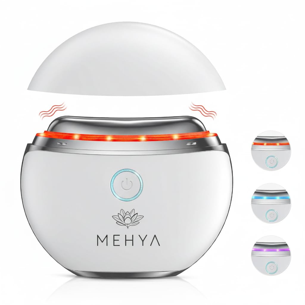 MEHYA Advanced Facial Massager – Professional Electric Gua Sha & Face Sculpting Tool with Heat, Vibration & Micro-Curren