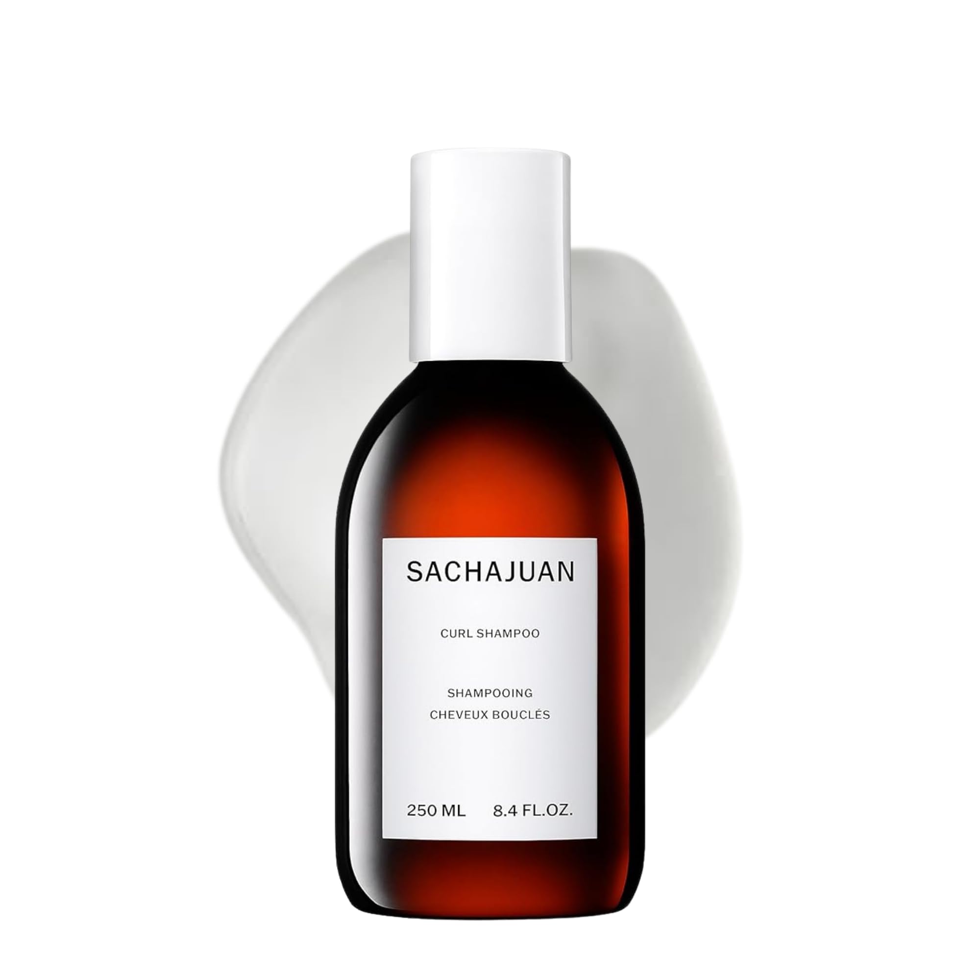 SACHAJUAN Curl Shampoo bottle with frizz control and curl definition for wavy and curly hair, 8.4 oz.