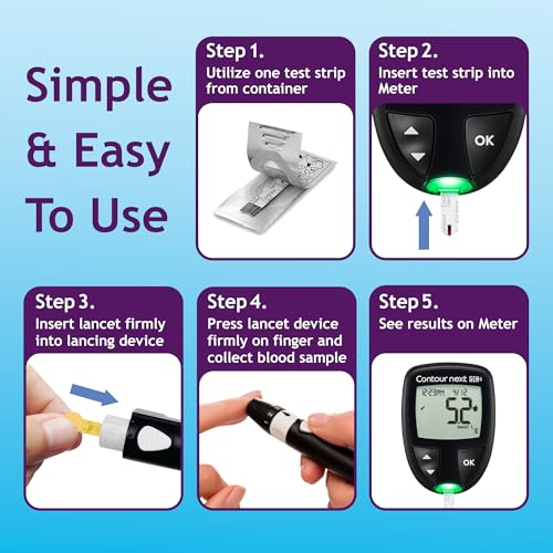 Ascensia Contour Next Blood Glucose Diabetes Test Strips, 70 - Product Imagery