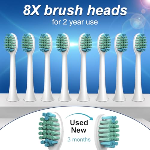 Waterproof Sonic Electric Toothbrush for Adults - 6 Modes with - Product Imagery
