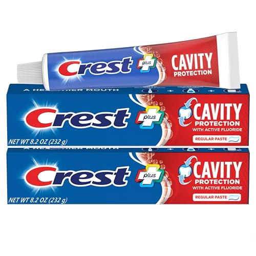 Crest Toothpaste 8.2 Ounce Cavity Protection Regular (Pack of 2) - Product Imagery