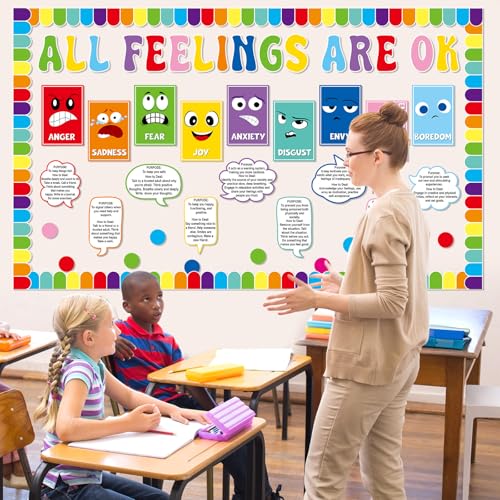 ZOIIWA Mental Health Bulletin Board School Counselor Classroom - Product Imagery