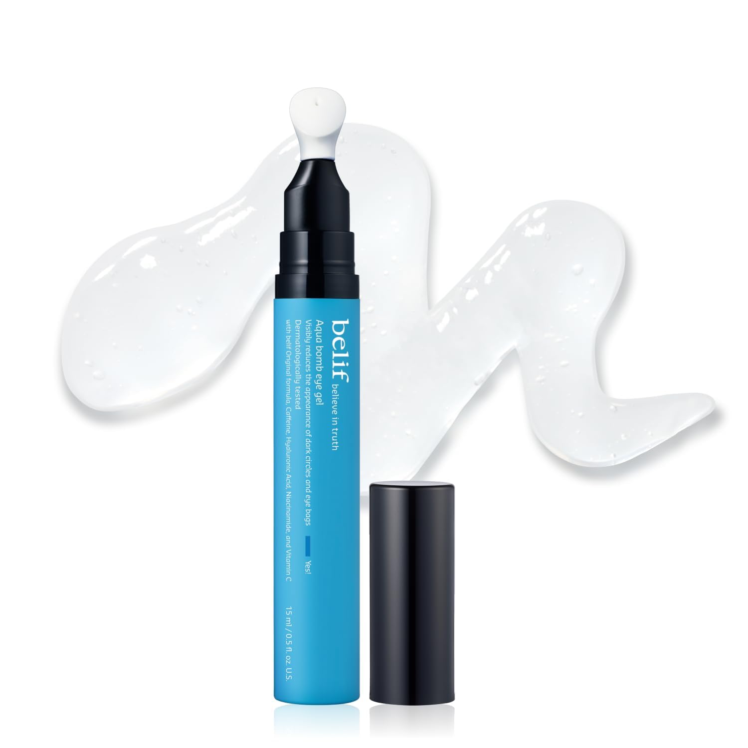 belif Aqua Bomb Cooling Eye Gel - Caffeine & Hyaluronic Acid for - Product Imagery