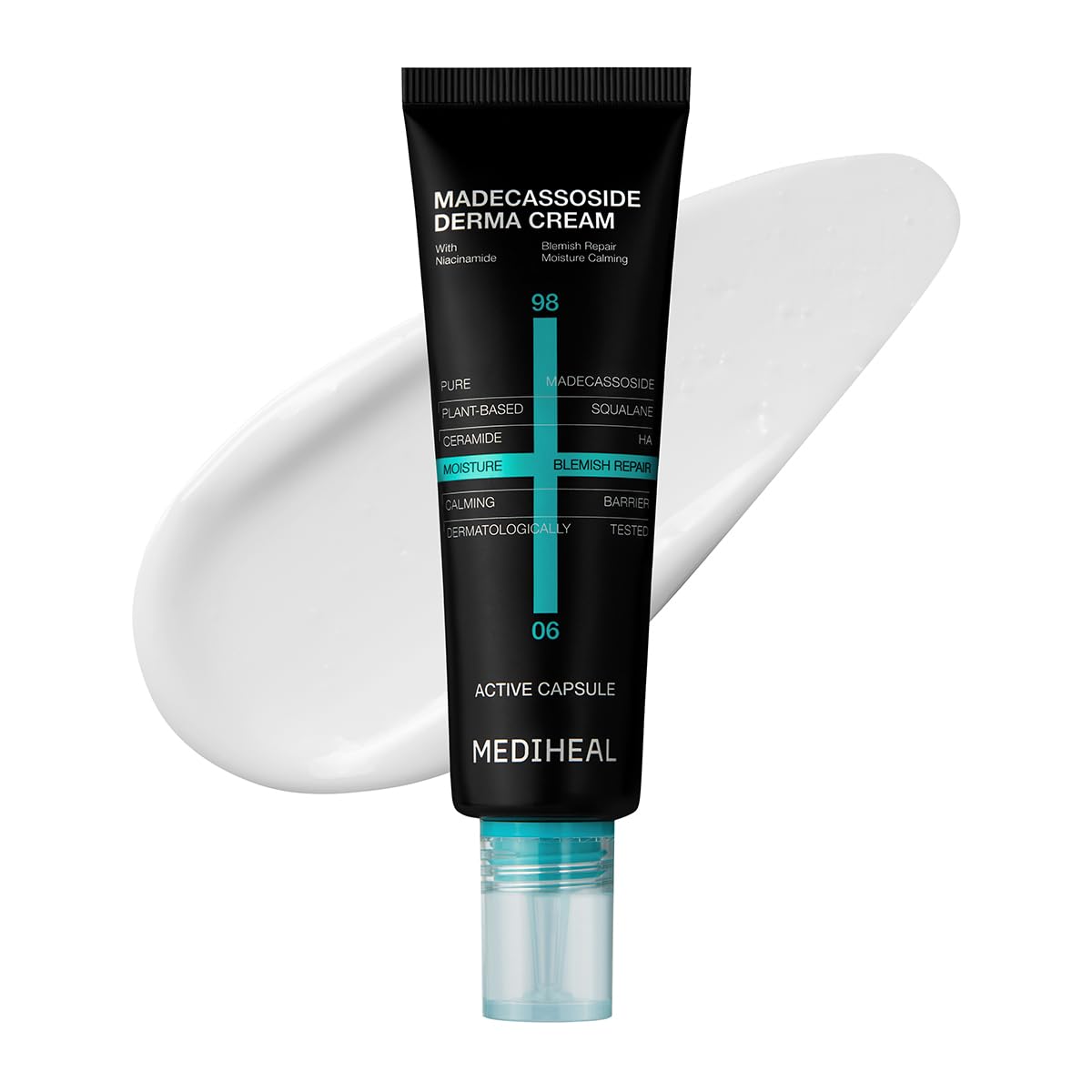 MEDIHEAL Madecassoside Derma Cream for Blemish Repair & Calming - Product Imagery