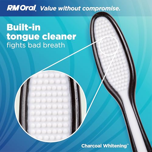 RM Oral Charcoal Whitening Soft Toothbrush - 2 Count - Product Imagery