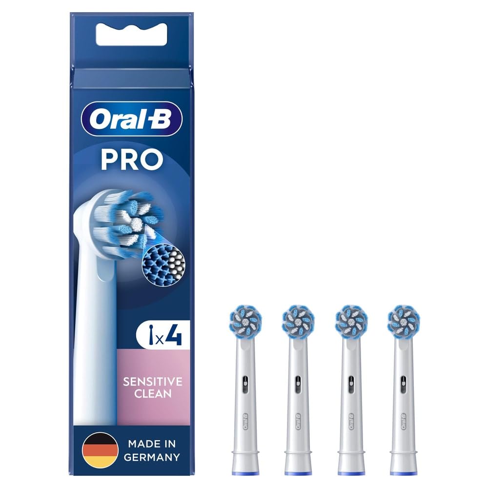 Oral-B Pro Sensitive Clean Replacement Toothbrush Heads Pack of 4 - Product Imagery