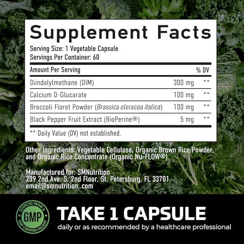 DIM Supplement for Men 300mg, Estrogen Blocker & Aromatase - Product Imagery