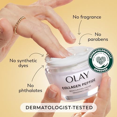 Olay Collagen Peptide Face Moisturizer, Firming Cream for Women, - Product Imagery