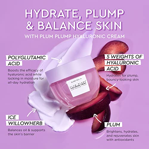 Glow Recipe Plum Plump Hyaluronic Acid Face Cream Moisturizer, - Product Imagery