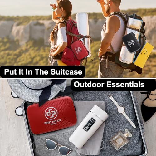 VRIEXSD Premium 320-Piece First Aid Kit, Waterproof EVA Hard - Product Imagery