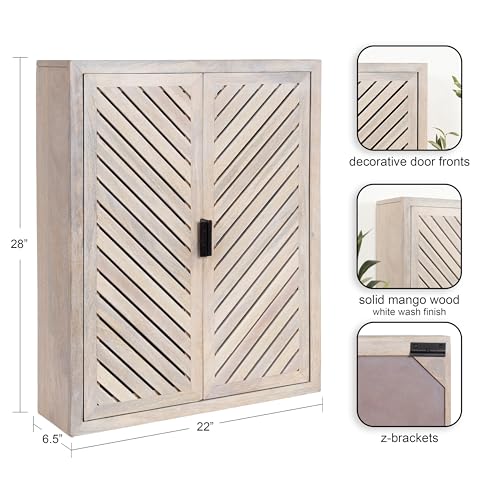 Kate and Laurel Mezzeta Decorative Coastal Two-Door Floating - Product Imagery