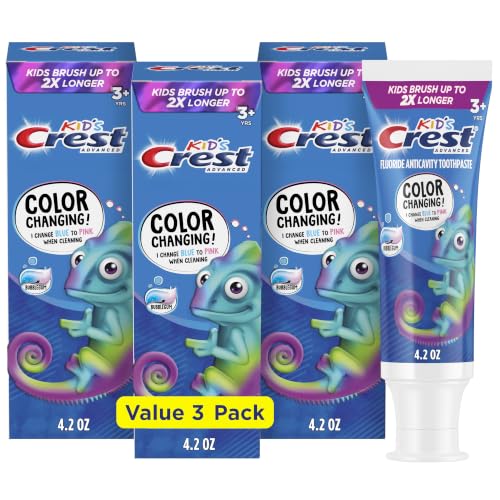 Crest Advanced Kid's Fluoride Toothpaste, Bubblegum Flavor, 4.2 - Product Imagery