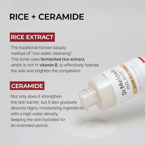 n Peel Shot Glow Rice Toner with Rice Extract & Ceramides, - Product Imagery