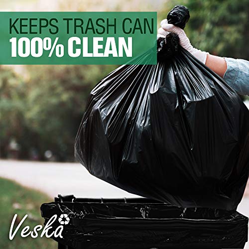 Veska 65 Gallon Trash Bags for Toter, (Value-Pack 50 Count - Product Imagery