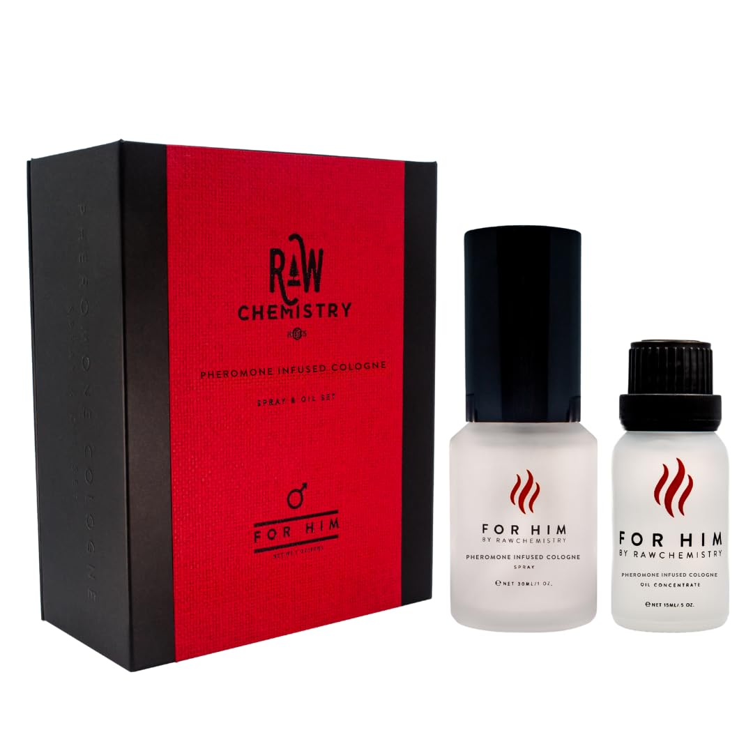 RawChemistry For Him Pheromone Infused Men's Cologne, Long-Lasting,1 oz – close-up detail