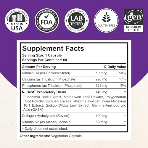 NuBest Tall 10+ Premium Bone Strength Formula, Enhanced Immunity - Product Imagery