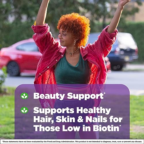 Natrol Biotin 10000mcg, 4X Faster Dissolve Supplement for - Product Imagery