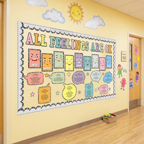 Engrowtic 59 Pcs School Counselor Mental Health Bulletin Board - Product Imagery