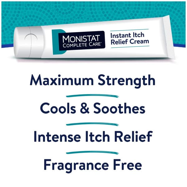 Monistat Care Instant Itch Relief Cream | Max Strength | Cools & - Product Imagery