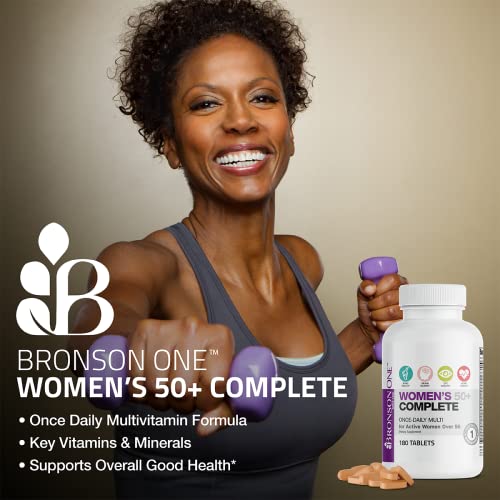 Bronson ONE Daily Women 50+ Complete Multivitamin Multimineral, - Product Imagery