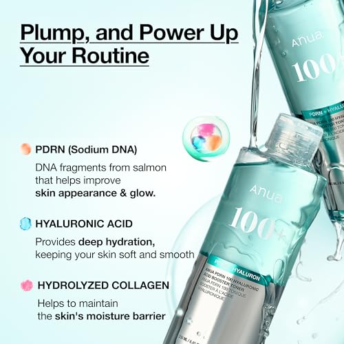 Anua PDRN 100 Hyaluronic Acid Booster Toner, 8.45 fl oz - Product Imagery