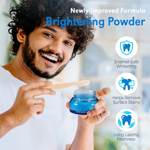 Enamel-Safe Teeth Whitening Powder - Hydroxyapatite - Gentle on - Product Imagery