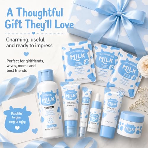 Milk Skincare Set For Women & Girls, Hydrating Milk Skin Care - Product Imagery