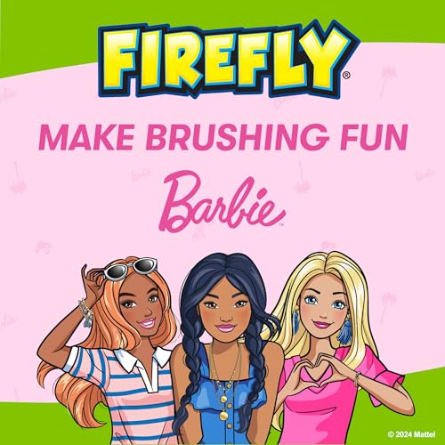 FIREFLY Clean N' Protect Barbie Toothbrush, Antibacterial Cover, - Product Imagery