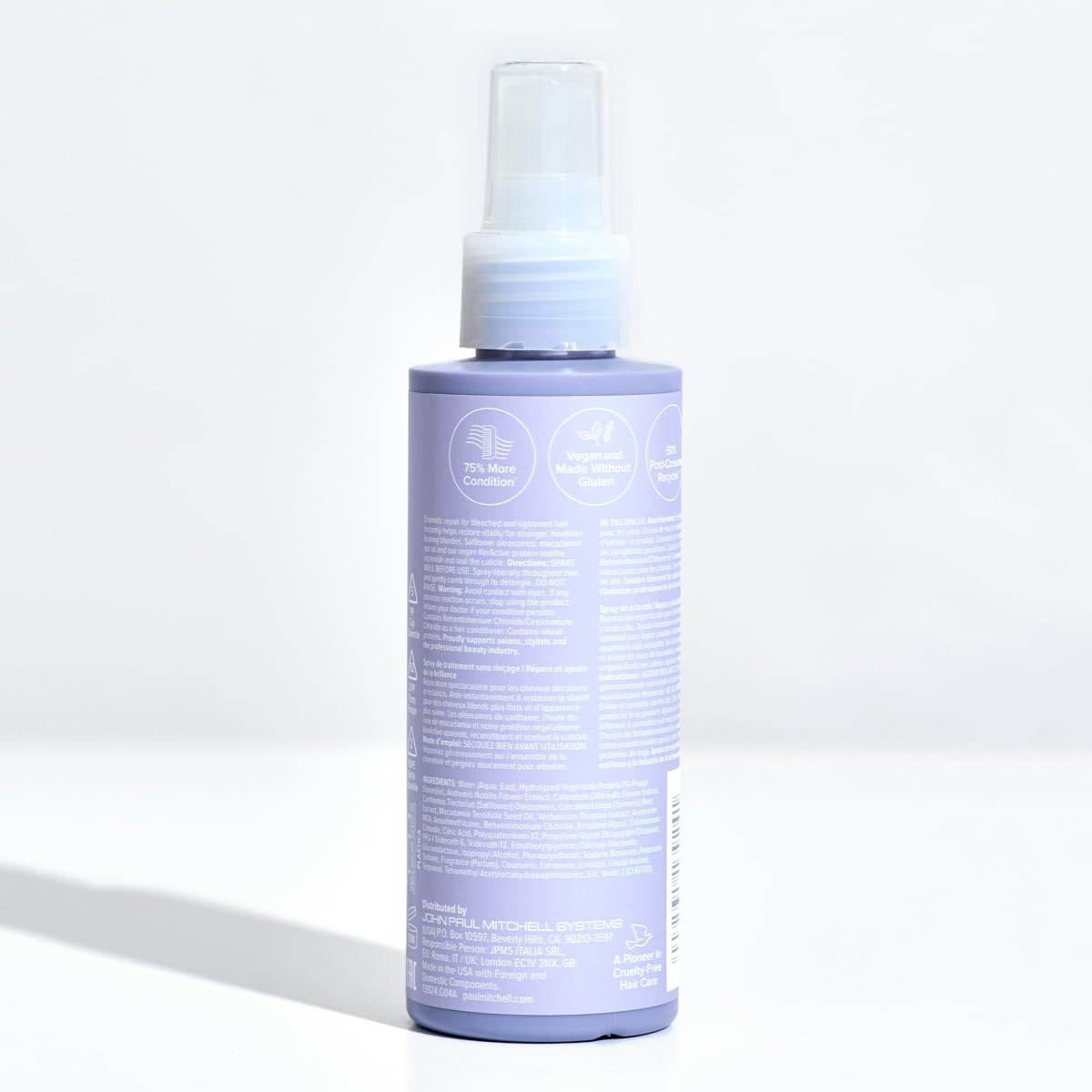 Paul Mitchell Forever Blonde Leave-In Treatment Spray, Repairs + Adds Shine, Ideal For Bleached + Lightened Hair, 5.1 fl. oz
