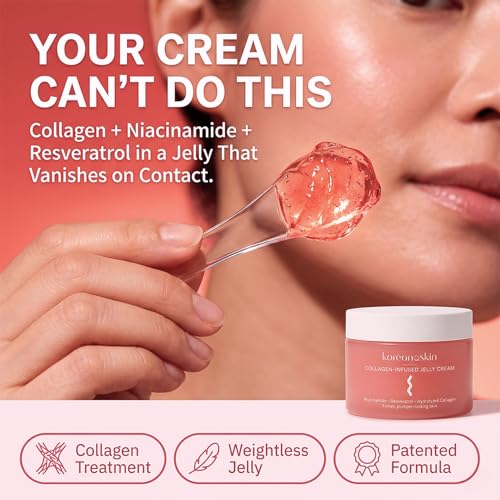 Collagen Jelly Cream - Hydrating Facial Moisturizer & Firming - Product Imagery