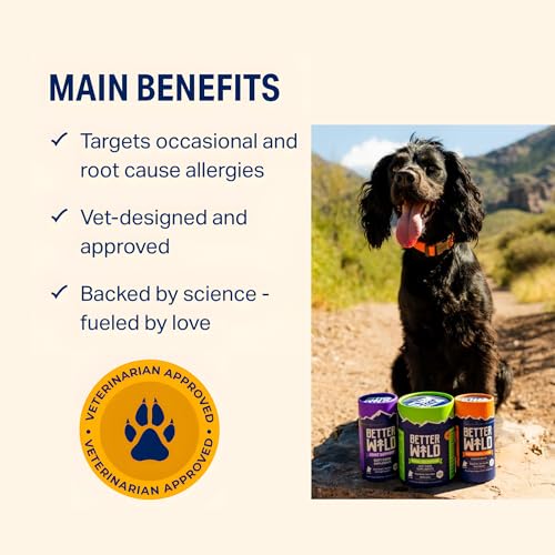Allergy Dog Chews, Immune and Gut Health Support, 30 Chews - Product Imagery
