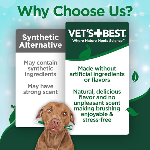Vet's Best Enzymatic Dog Toothpaste Dental Gel, Vet Formulated - Product Imagery