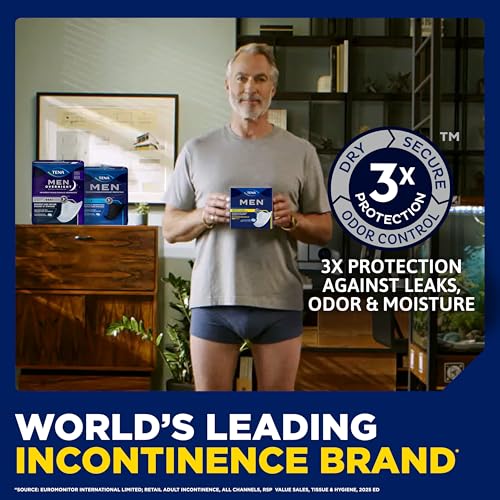 TENA Men Maximum Guards, Incontinence Pads for Men, 144 ct - Product Imagery
